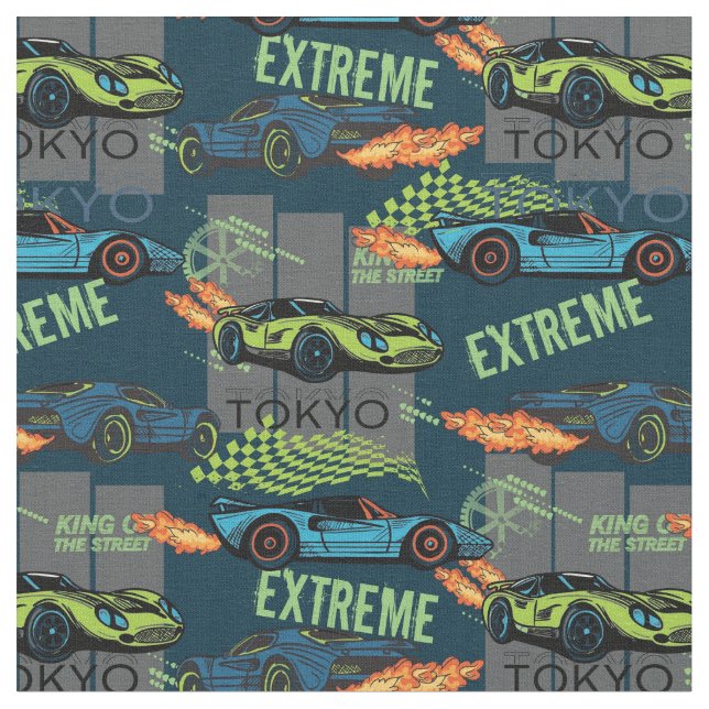 Tecido Extreme Tokyo Street Racing Pattern (Detalhe)