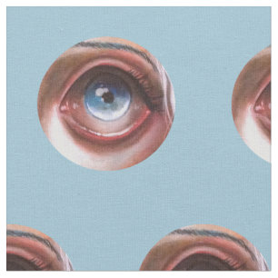 Tecido Eyed grande do surrealismo do pop do globo
