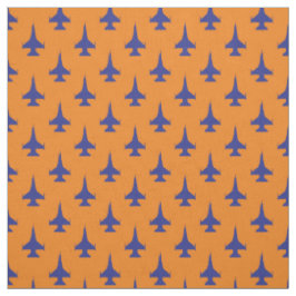 Tecido F-16 Viper Fighter Jet Pattern Blue