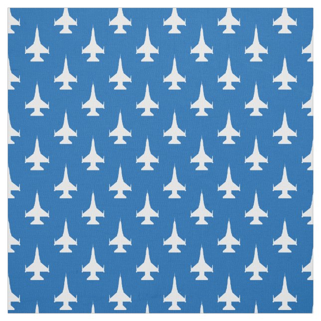 Tecido F-16 Viper Fighter Jet Pattern White (Modelo)
