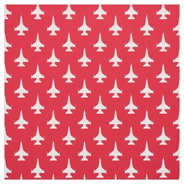 Tecido F-16 Viper Fighting Falcon Jet Pattern White (Modelo)