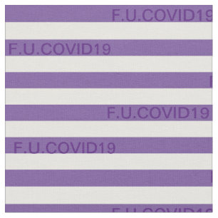Tecido F.U.COVID19 Stripes Roxas
