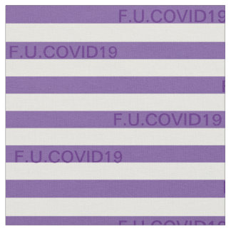 Tecido F.U.COVID19 Stripes Roxas