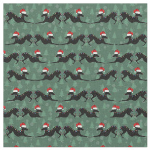 Tecido Fábico de Natal italiano Greyhound