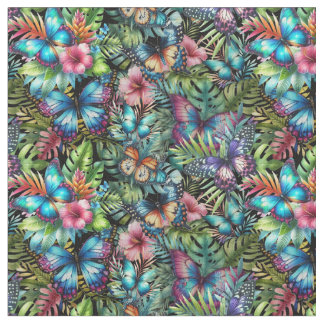 Tecido Fabric with snowstorms “Flight in the jungle”