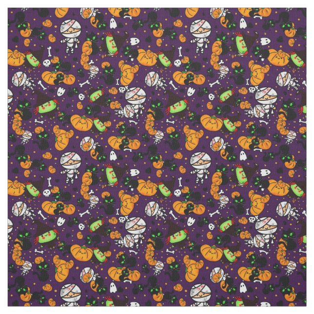 Tecido Faça sua própria moda de Impressão do Halloween Ka (Modelo)