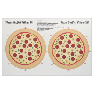 Tecido Faça sua própria pizza enchida para descansar