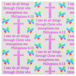 TECIDO FAITH FILPPIANS 4:13 DESIGN
