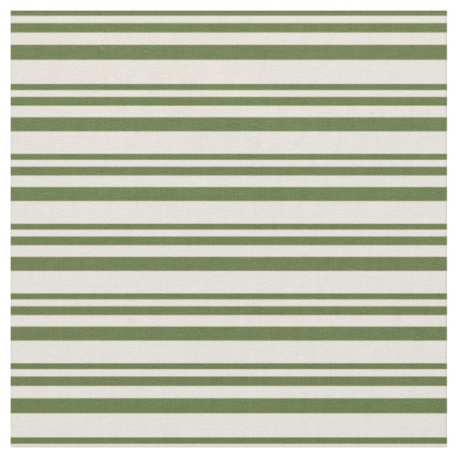 Tecido Faixa Verde-Azeitona Escura e bege (Detalhe)