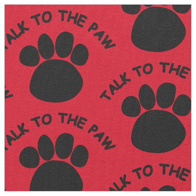 Tecido Fale com o vermelho da pata ou qualquer cor (Detalhe)