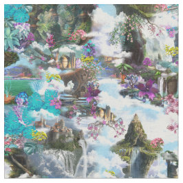 Tecido Fantasia Outros mundos nas Nuvens