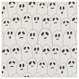 Tecido Fantasmas do Dia das Bruxas Brancas e Bonitos, Pat