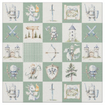 Fantasy castle with dragons and knights baby boy