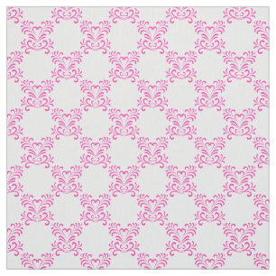Tecido Faróis cor-de-rosa em branco   Bonito