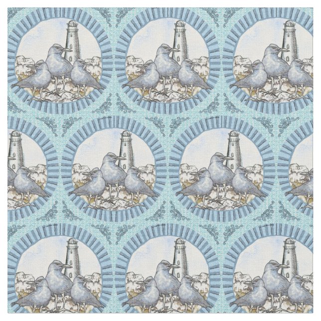 Tecido Farol guia de gaiolas (Detalhe)