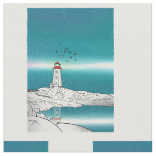 Tecido Farol Peggys Cove Canada Nova Escócia