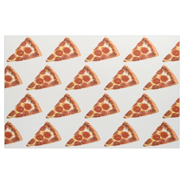 Tecido Fatia de pizza de pepperoni clássica da SlipperyJo (Jarda)