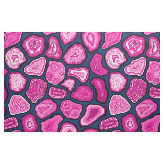 Tecido Fatias de agata rosa (Fat Quarter)