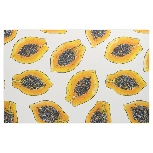 Tecido Fatias de Papaya (Fat Quarter)