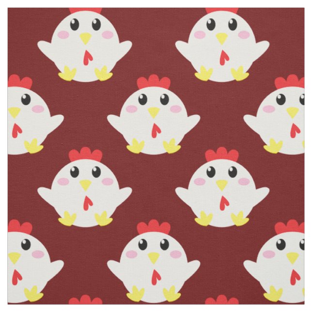 Tecido Fazenda de Frango Fofo Cartoon para Crianças (Modelo)