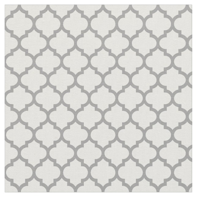 Tecido FAZER Jus, Cinza Dk Quatrefoil Marroquino #5 Sz3 (Detalhe)