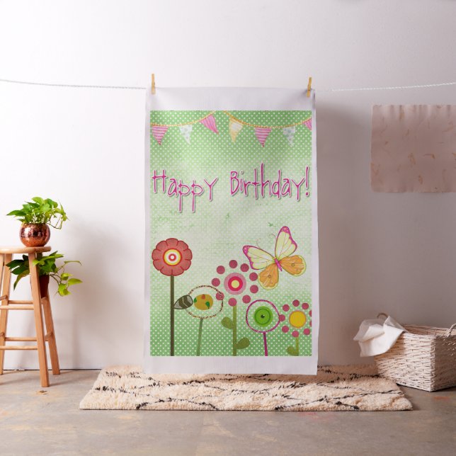 Tecido Feliz aniversário (In Situ)