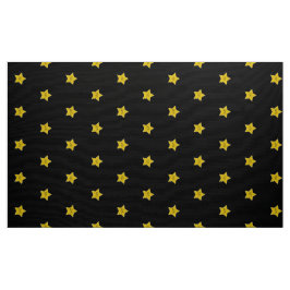 Tecido Feliz aniversário, Dourado retrocesso de Star Holl