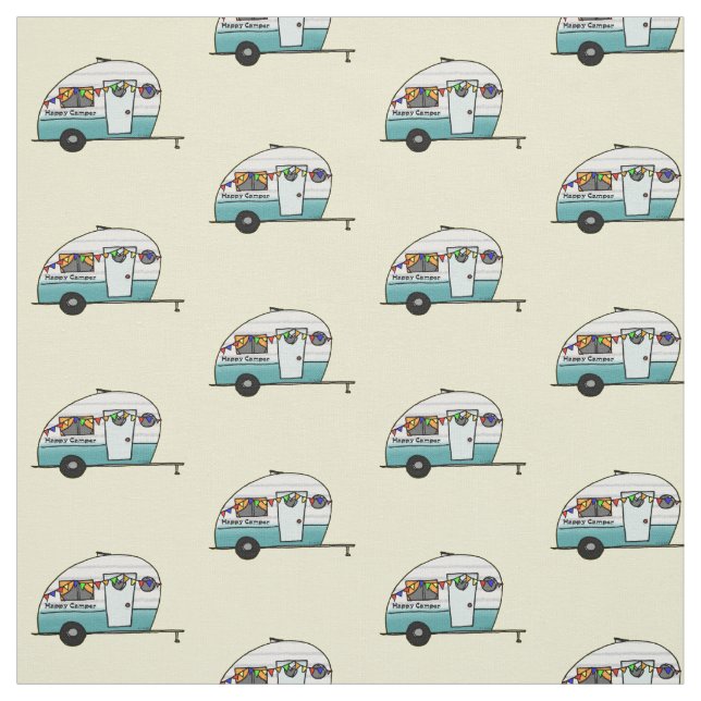 Tecido Feliz Camper Van (Modelo)