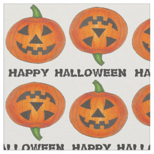 Tecido Feliz Halloween Jack o'Lanterna Cobra Pumpkin
