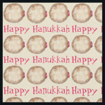 Tecido Feliz Hanukkah Chanukah Jelly Rosquinha Sufganiyah<br><div class="desc">Apresenta um marcador original ilustrativo de uma deliciosa rosquinha de gelatina tocada com açúcar em pó. Perfeito para Hanukkah! Este design também está disponível em outros produtos. Não vê o que está procurando? Precisa de ajuda para a personalização? Entre em contato com Rebecca para ter um tecido projetado apenas para...</div>
