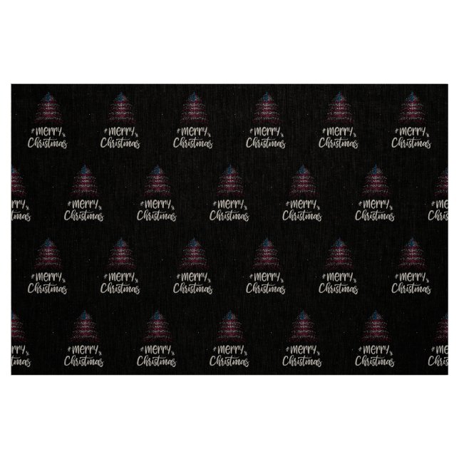 Tecido Feliz Natal com a bandeira americana (Fat Quarter)
