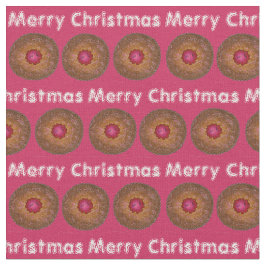 Tecido Feliz Natal Linzer Torte Cookie Baking