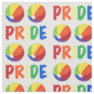 Tecido Férias de Verão do Rainbow Beach Ball Pride LGBTQ