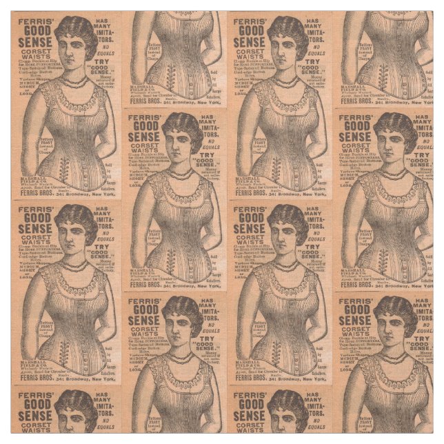 Tecido Ferris Common Sense Corsets 1880 e impressão (Modelo)