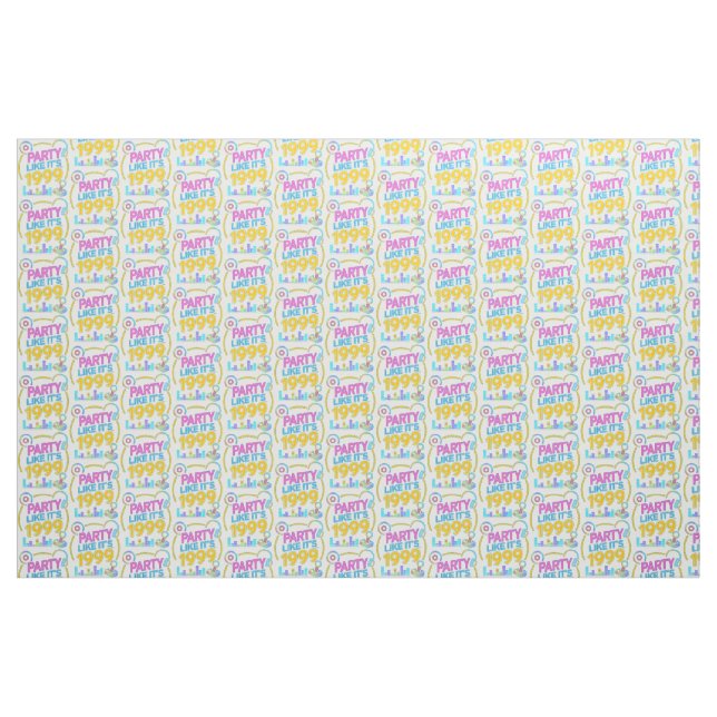 Tecido Festa Como Se Fosse 1999®™ – Trilha Sonora Neon (Fat Quarter)