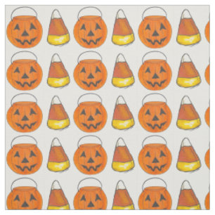 Tecido Festa de Halloween de Milho Doce ou Trick Pumpkin