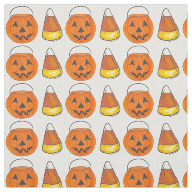 Tecido Festa de Halloween de Milho Doce ou Trick Pumpkin (Modelo)