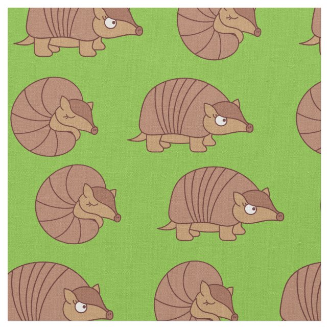 Tecido Filhos de Cartoon de Armadillo (Detalhe)