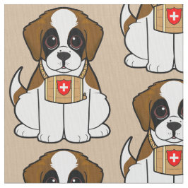 Tecido Filhote de cachorro de St Bernard
