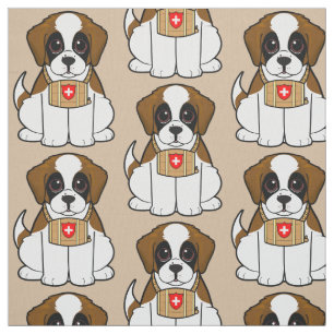 Tecido Filhote de cachorro de St Bernard