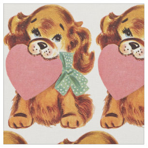 Tecido Filhote de cachorro do vintage