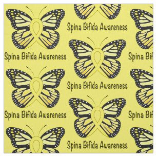 Tecido Fita Bifida da borboleta da consciência de Spina