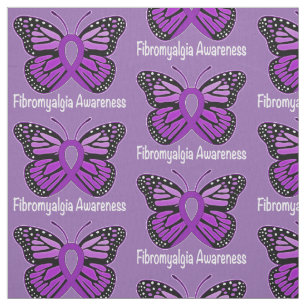 Tecido Fita da consciência da borboleta da fibromialgia