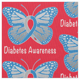 Tecido Fita da consciência da borboleta do diabetes