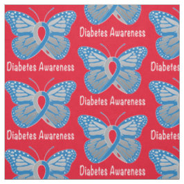 Tecido Fita da consciência da borboleta do diabetes