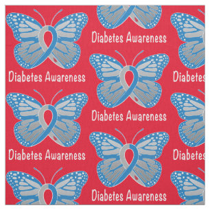 Tecido Fita da consciência da borboleta do diabetes