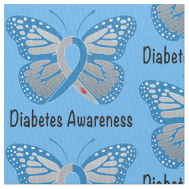 Tecido Fita da consciência da borboleta do diabetes