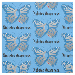 Tecido Fita da consciência da borboleta do diabetes