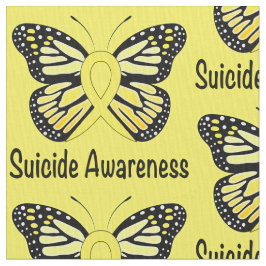 Tecido Fita da consciência da borboleta do suicídio