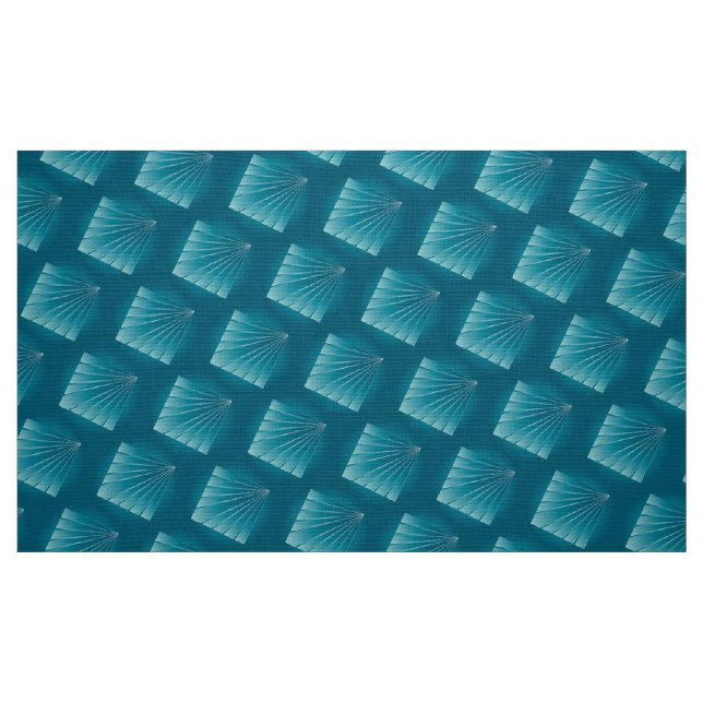 Tecido Fitas turquesa (Fat Quarter)